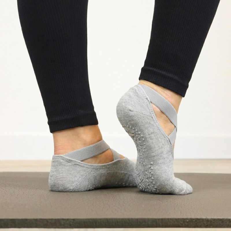 4 paires chaussettes antidérapantes yoga