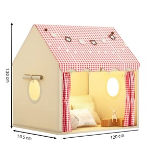 Tente de jeu enfants grande ouverture - crème