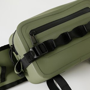 Sac banane de pêche imperméable - certifié ipx8 olive