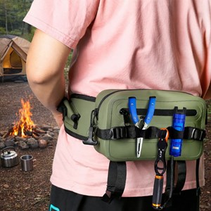 Sac banane technique imperméable - certifié ipx8 olive