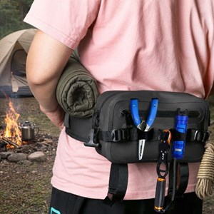 Sac banane technique imperméable - certifié ipx8 noir