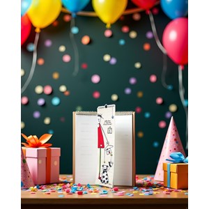 Calendrier perpétuel anniversaires sans année bloc à spirales 14 pages