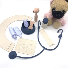 Jeux d'imitation - kit vétérinaire en silicone