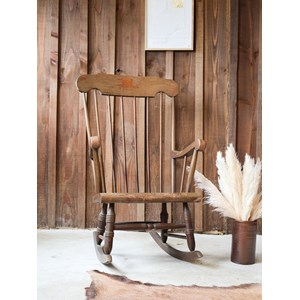 Grand rocking-chair en bois n°57