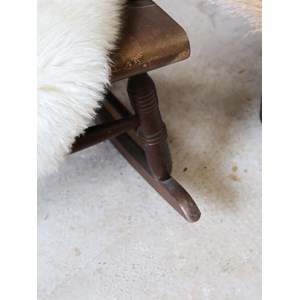 Grand rocking-chair en bois n°57