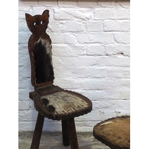 Paire de chaises brutalistes n°946