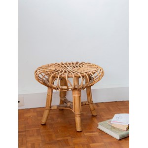 Table d'appoint en rotin franco albini n°658