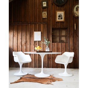 Karla, la table ronde en marbre n°1062