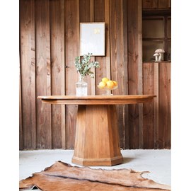 Romy, la table ovale en bois n°548