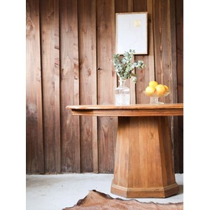 Romy, la table ovale en bois n°548
