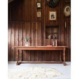 Grande table de ferme en chêne n°547