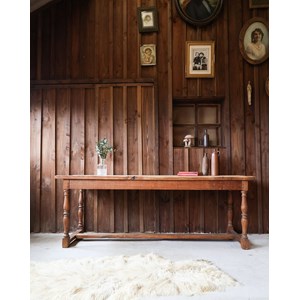 Grande table de ferme en chêne n°547