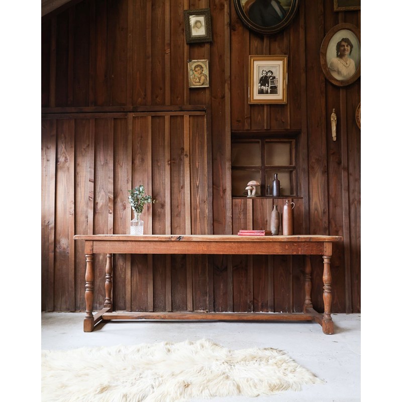 Grande table de ferme en chêne n°547