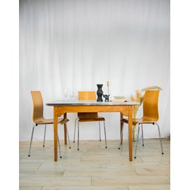 Table à manger en formica et inox n°568