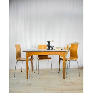 Table à manger en formica et inox n°568
