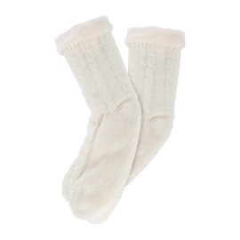 Chaussettes tricot taille unique ivoire