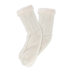 Chaussettes tricot taille unique ivoire