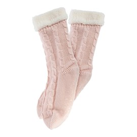 Chaussettes tricot taille unique rose