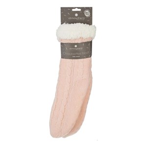 Chaussettes tricot taille unique rose