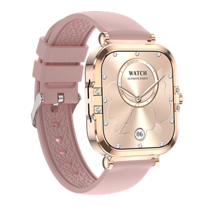 Montre connectée amoled-edition véga rose