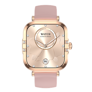 Montre connectée amoled-edition véga rose