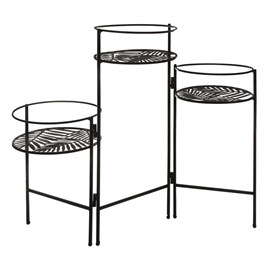 Lot de 3 portes plante en métal leaf noi