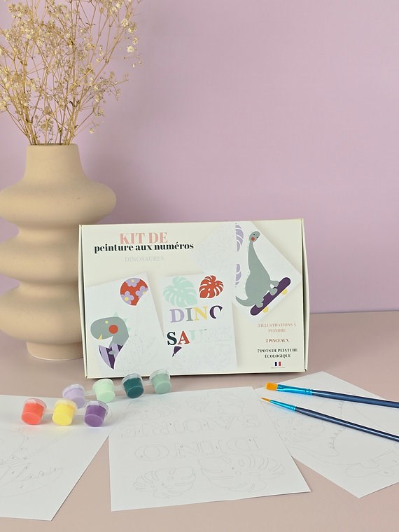 Peinture aux numéros - dinosaures