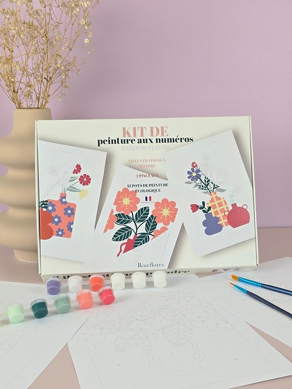 Peinture aux numéros – passion fleurs
