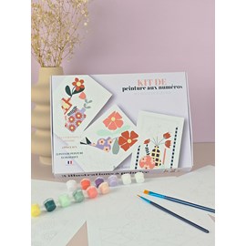 Peinture aux numéros – maison fleurie