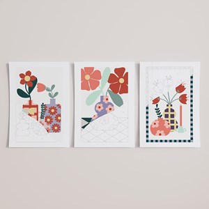 Peinture aux numéros – maison fleurie