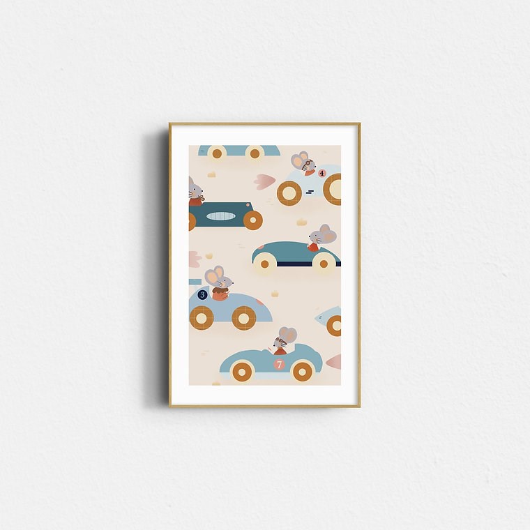 Affiche – la course