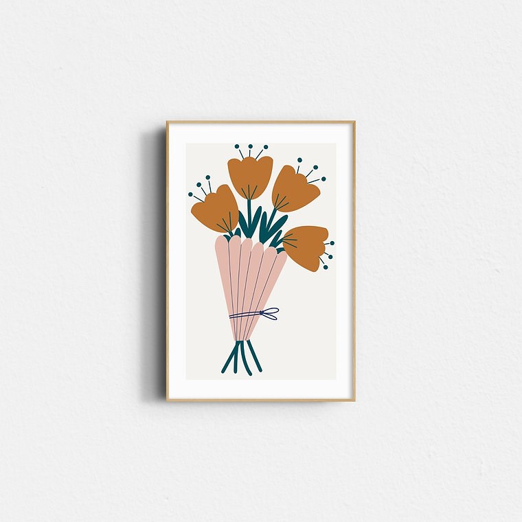 Affiche – bouquet fleuri