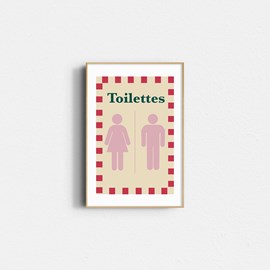 Affiche – toilettes