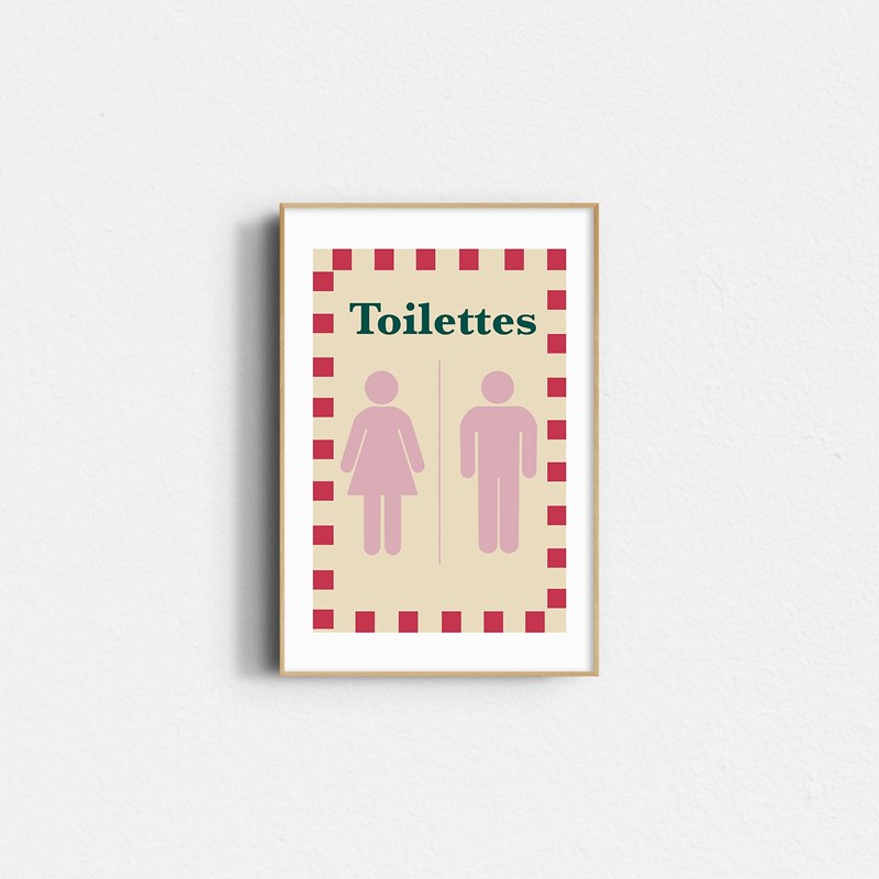 Affiche – toilettes