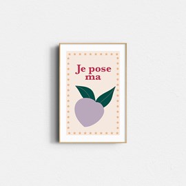 Affiche – je pose ma pêche