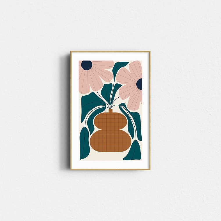 Affiche – pink flower