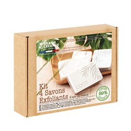 Kit diy savons exfoliant noix de coco