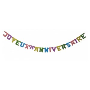 Guirlande joyeux anniversaire 2m