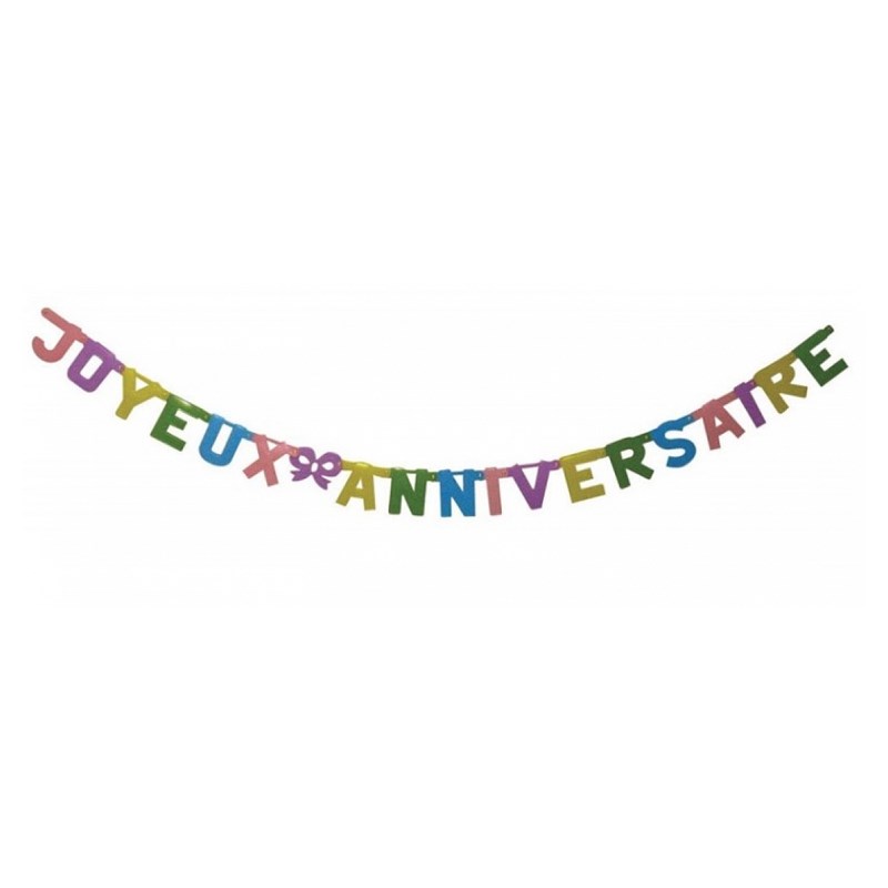 Guirlande joyeux anniversaire 2m