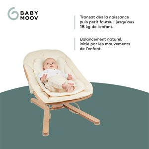 Transat en bois swoon flow babymoov