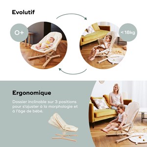 Transat en bois swoon flow babymoov