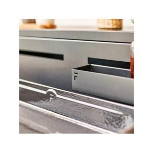 Bac de rangement pour cuisine extérieure comptoir bar - forge adour