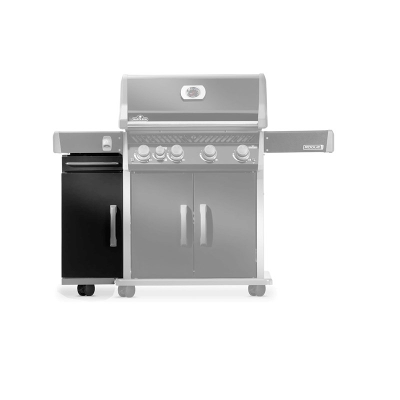 Meuble de rangement sous la tablette bbq rogue noir - napoléon