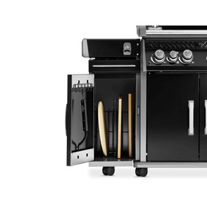 Meuble de rangement sous la tablette bbq rogue noir - napoléon
