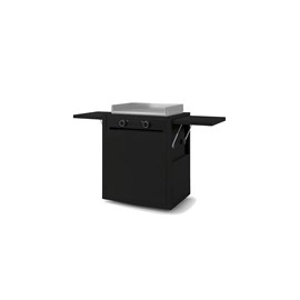 Chariot en acier fermé noir modern 60 - forge adour