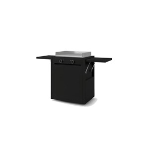 Chariot en acier fermé noir modern 60 - forge adour