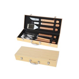 Mallette 6 ustensiles bambou - le marquier