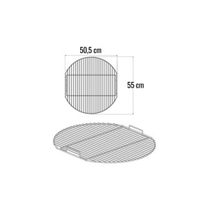 Grille simple ø 55 cm pour barbecue dubai - somagic