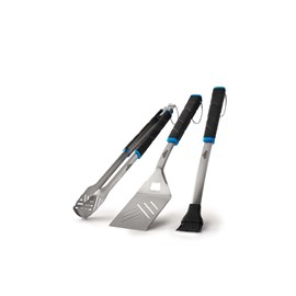 Lot de 3 ustensiles : 1 spatule + 1 pince + 1 pinceau - napoléon