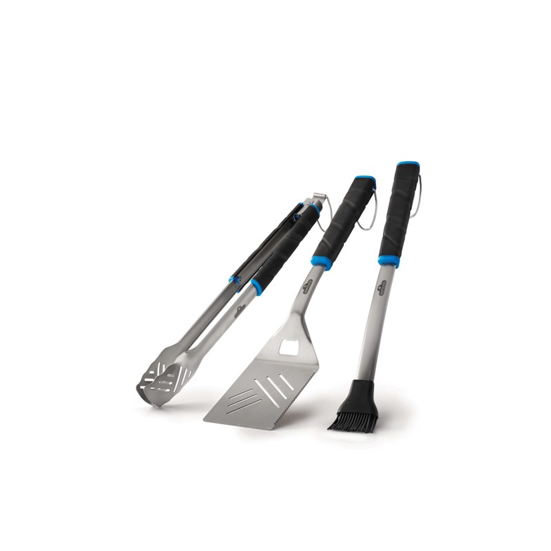 Lot de 3 ustensiles : 1 spatule + 1 pince + 1 pinceau - napoléon